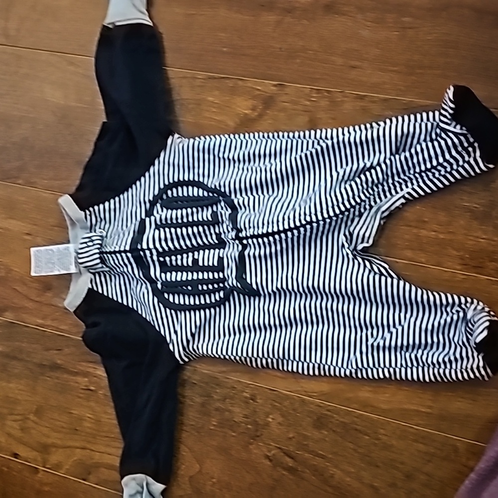 Black and white onesie